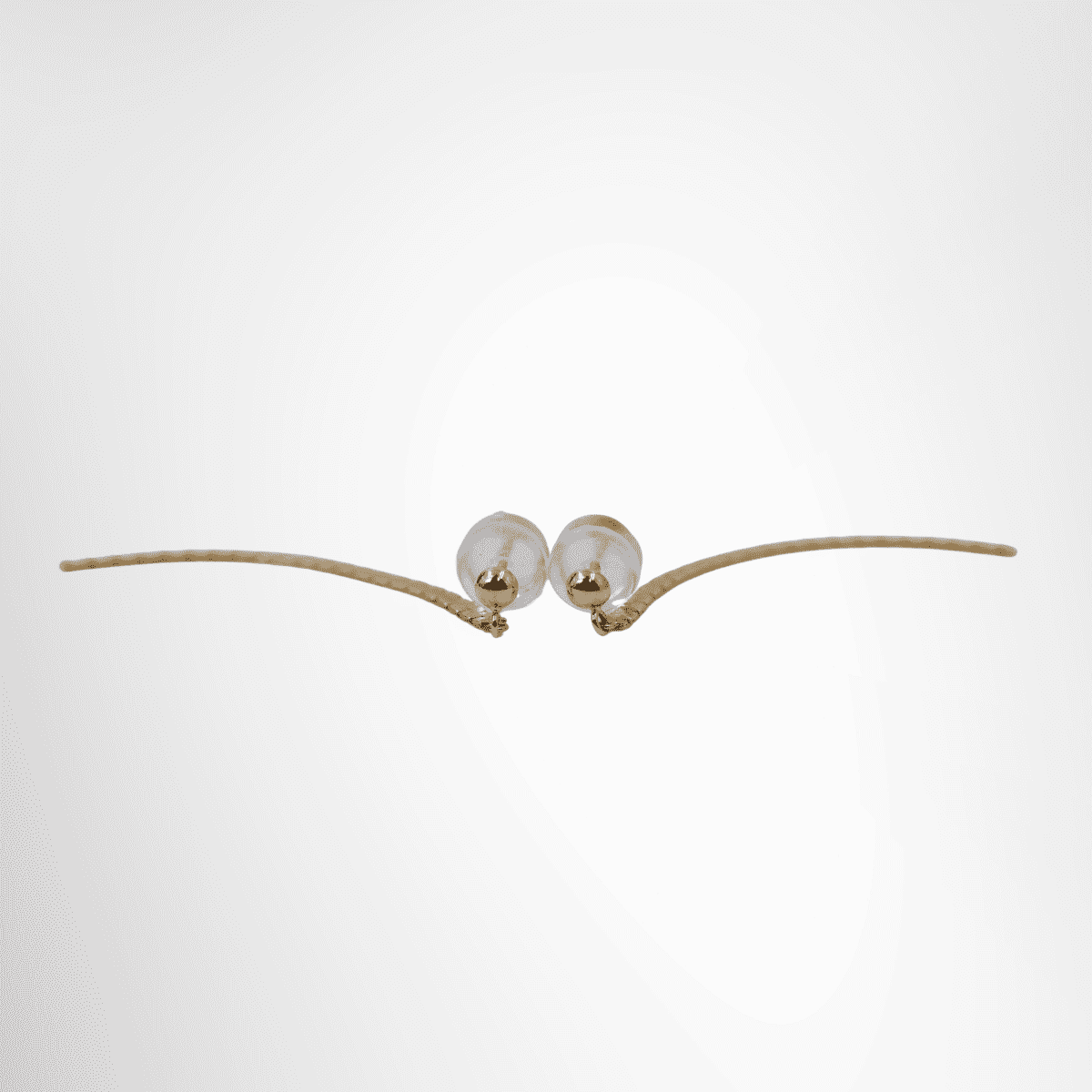 18K Gold Dangling Earrings – Pre-Owned Luxury Accessories – Antonio & Co Front Wide View