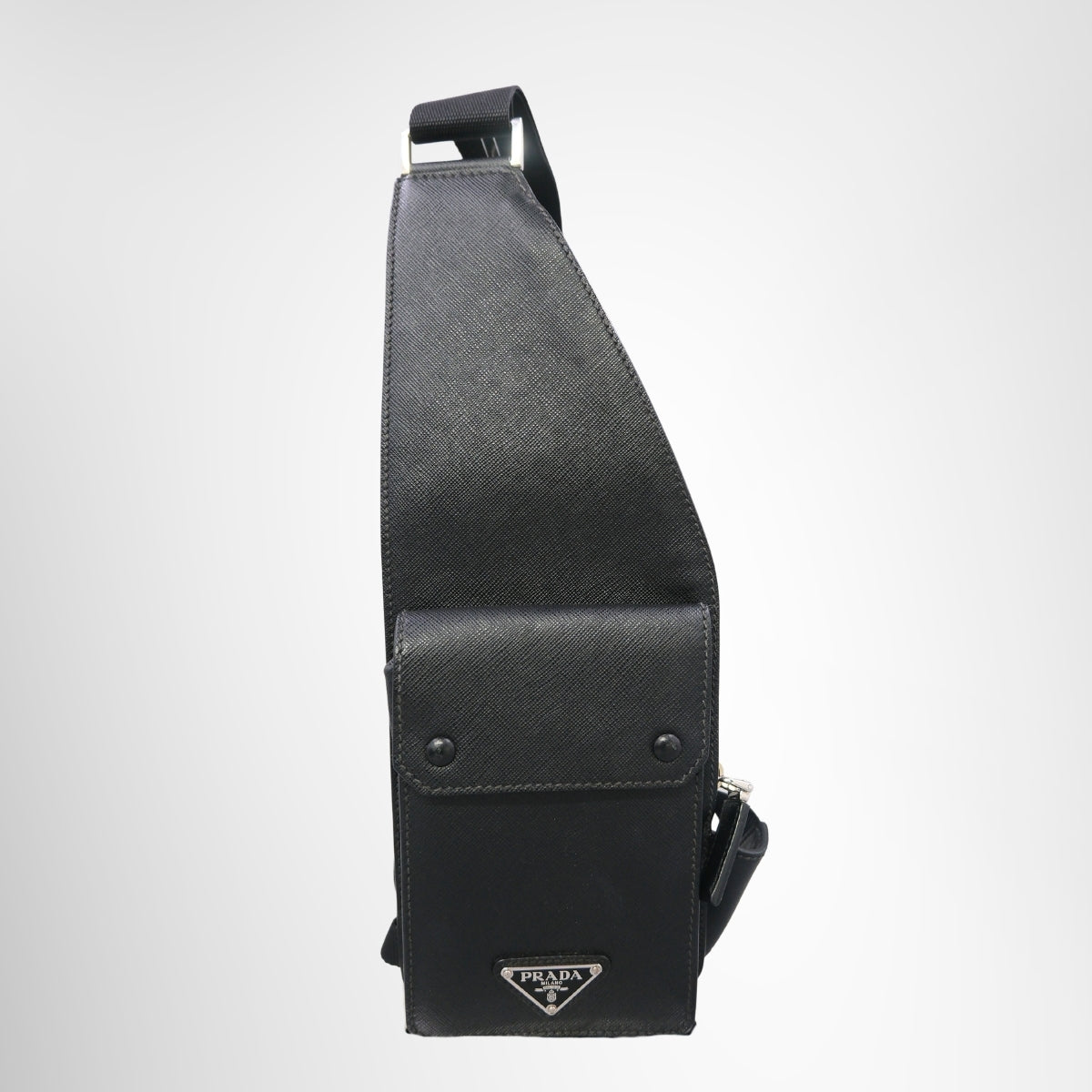Prada Saffiano Leather Crossbody Sling Bag – Black
