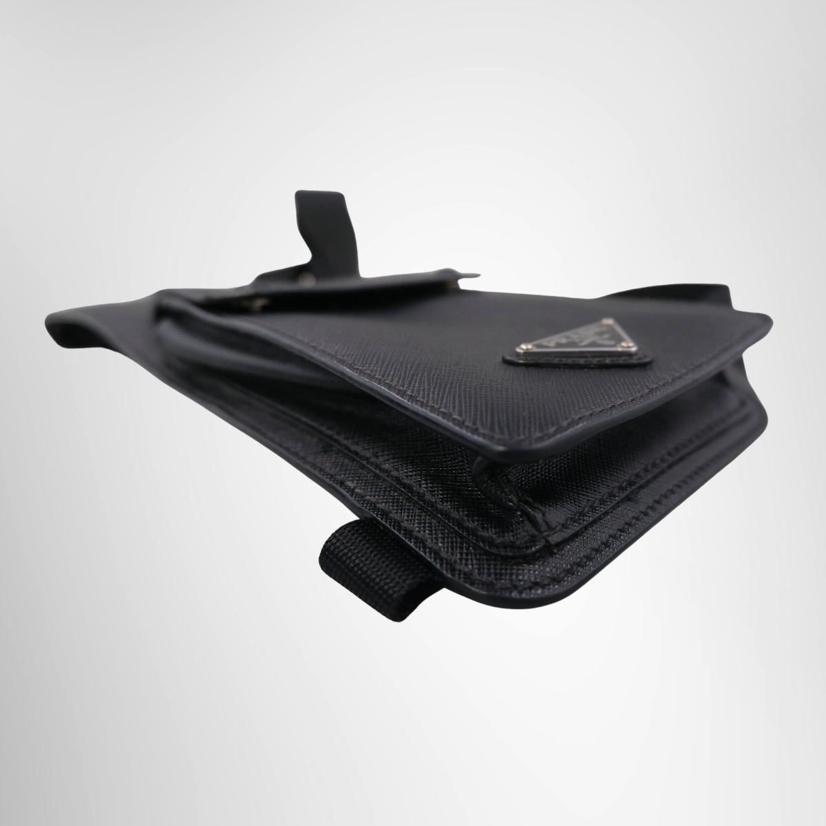 Prada Saffiano Leather Crossbody Sling Bag – Black