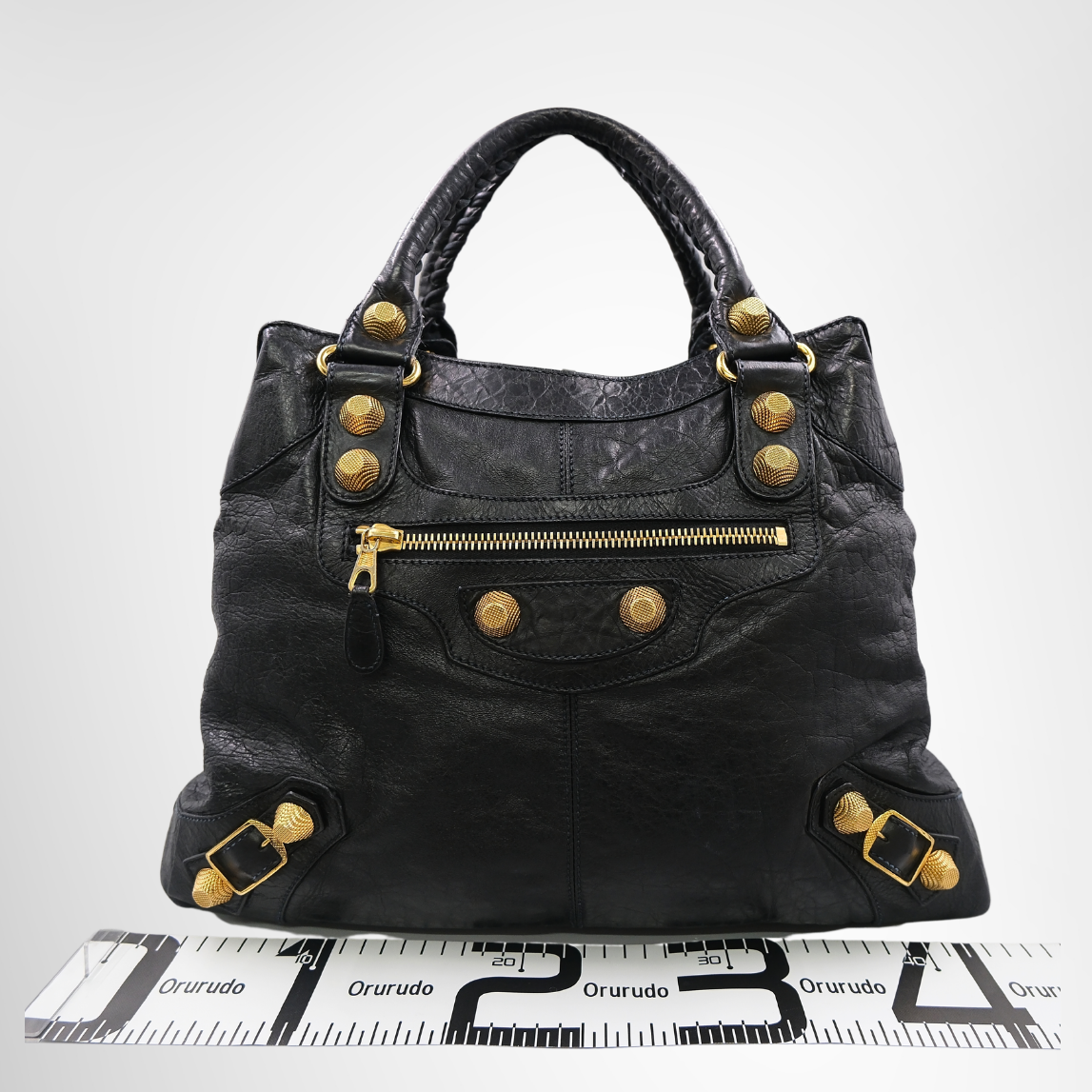 Balenciaga Giant 21 Gold City Bag - Black
