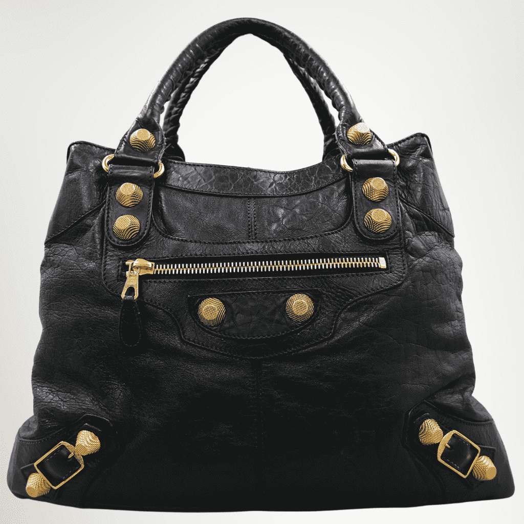 Balenciaga Giant 21 Gold City Bag - Black