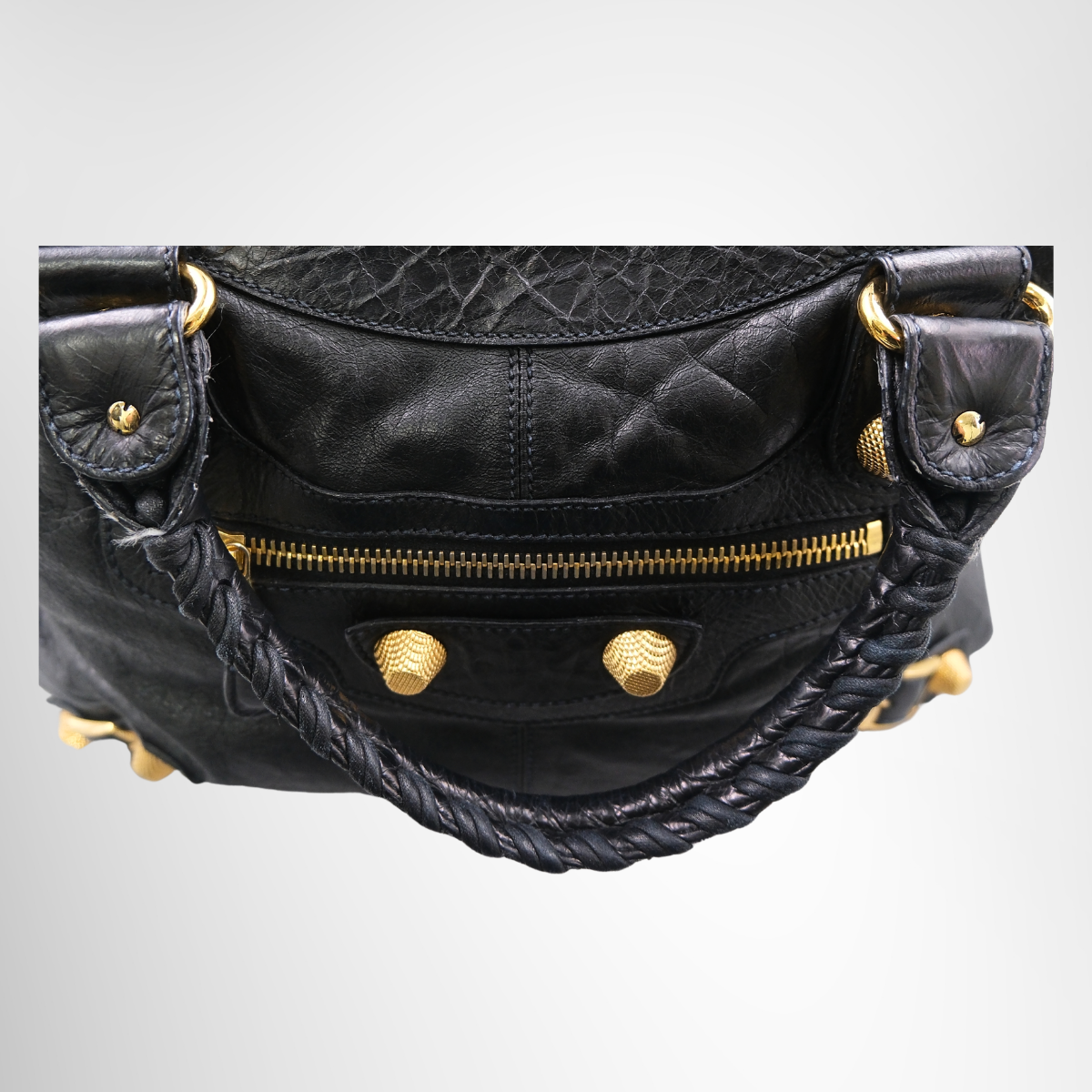 Balenciaga Giant 21 Gold City Bag - Black