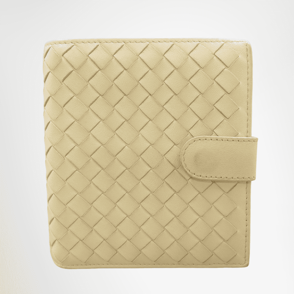 Bottega Veneta Intrecciato Nappa Leather French Flap Wallet – Beige