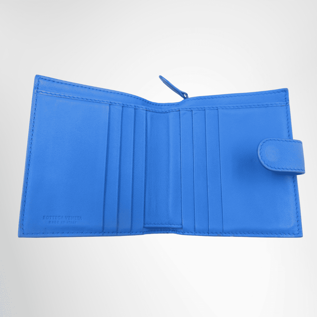 Bottega Veneta Intrecciato Leather Bifold Wallet – Blue