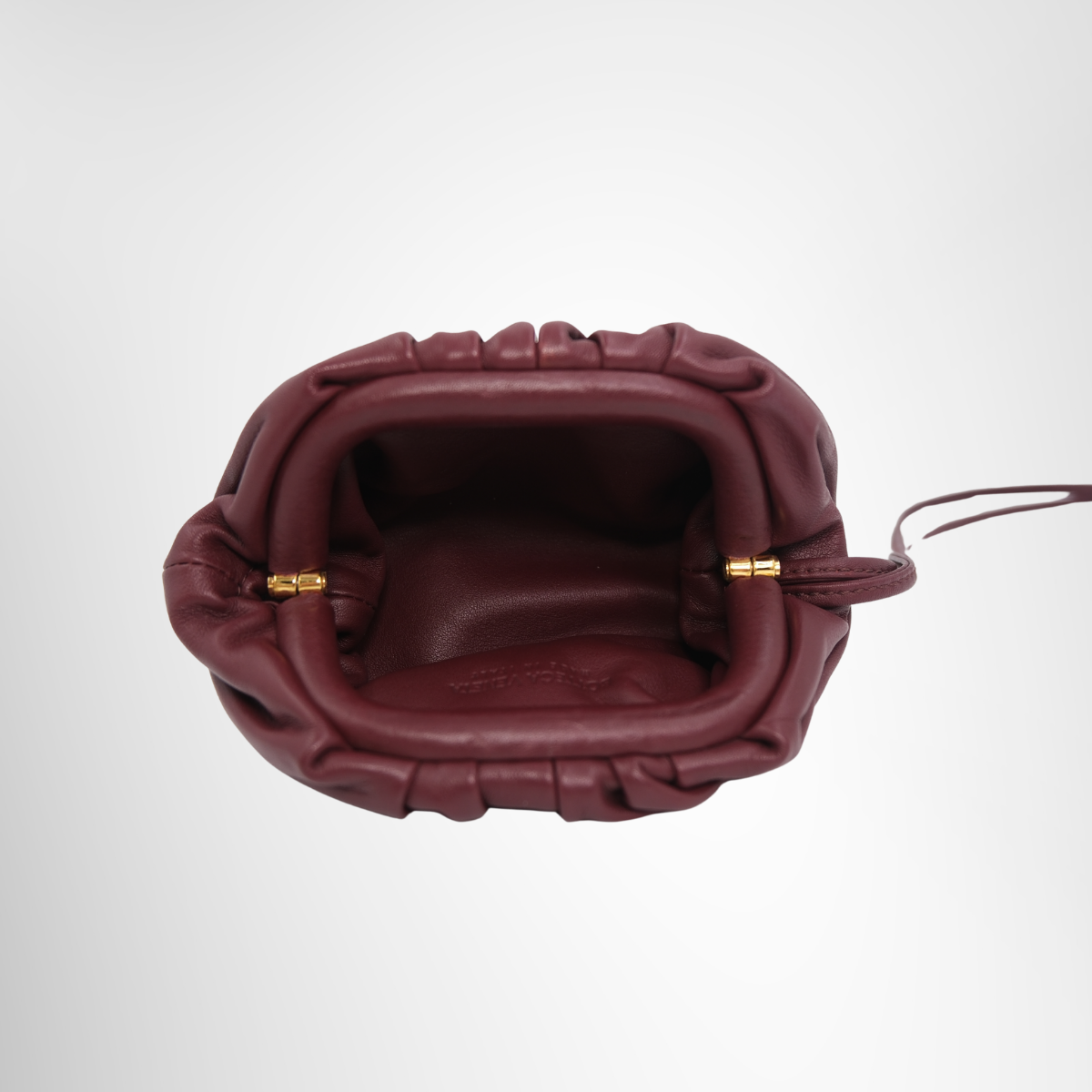 Bottega Veneta Mini The Pouch Bag – Pre-Owned Luxury Brand Bag – Antonio & Co – Interior View