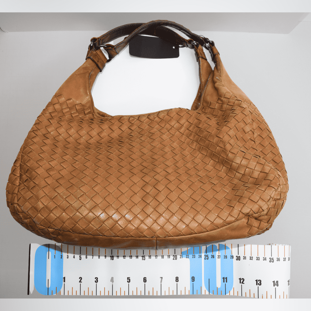 Bottega Veneta Preowned Luxury Intrecciato Medium Campana Hobo Bag Front View2 - Antonio & Co.