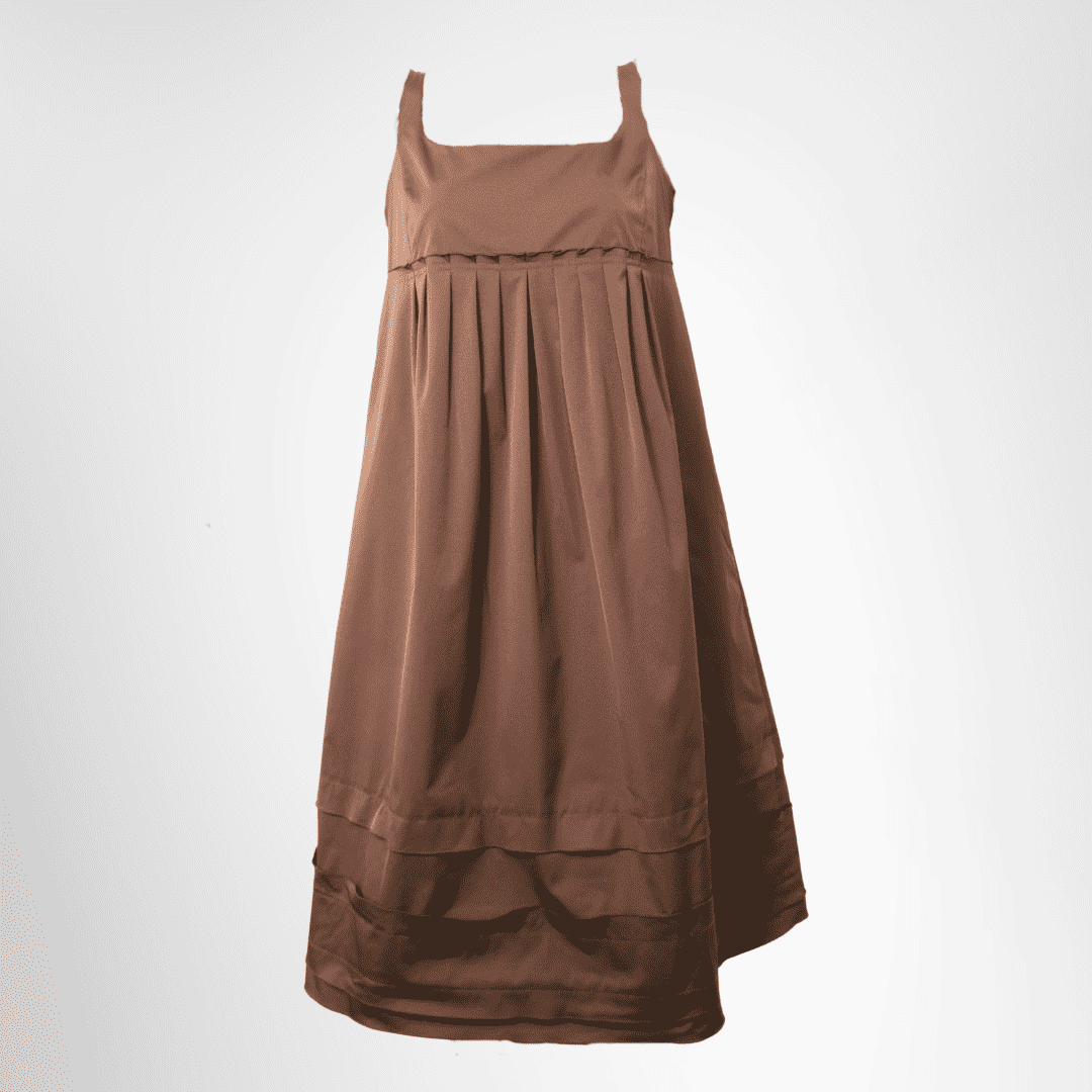 Foxey New York Empire-line Sleeveless Dress in Brown