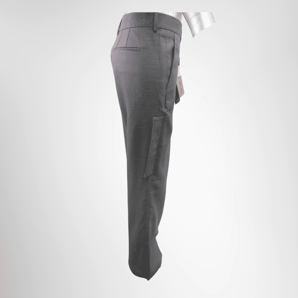 Burberry Preowned Luxury Gray Pants Size 50 Apparel Side View - Antonio & Co.