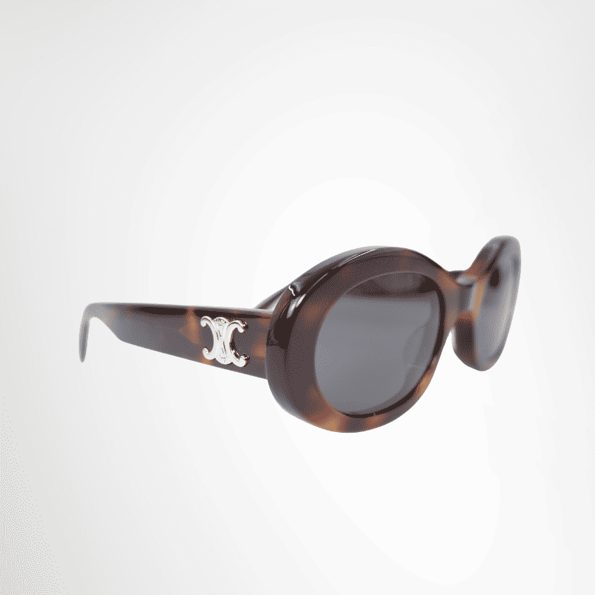 Celine Triomphe 01 Sunglasses in Tortoiseshell Acetate – Size 145