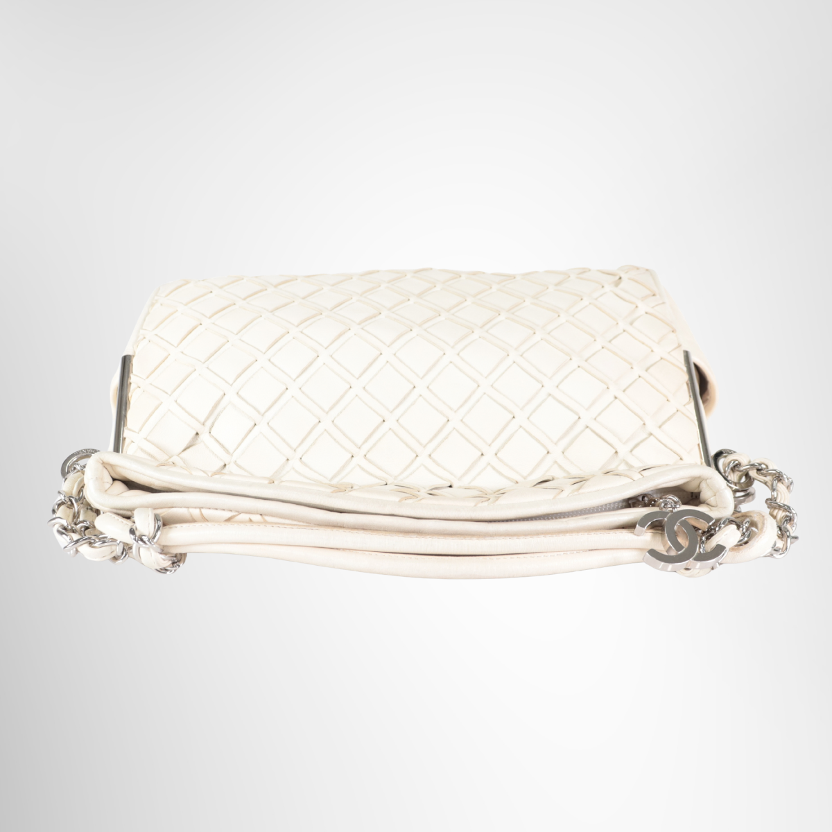 Chanel Lambskin Braided Chain Shoulder Bag – Ivory