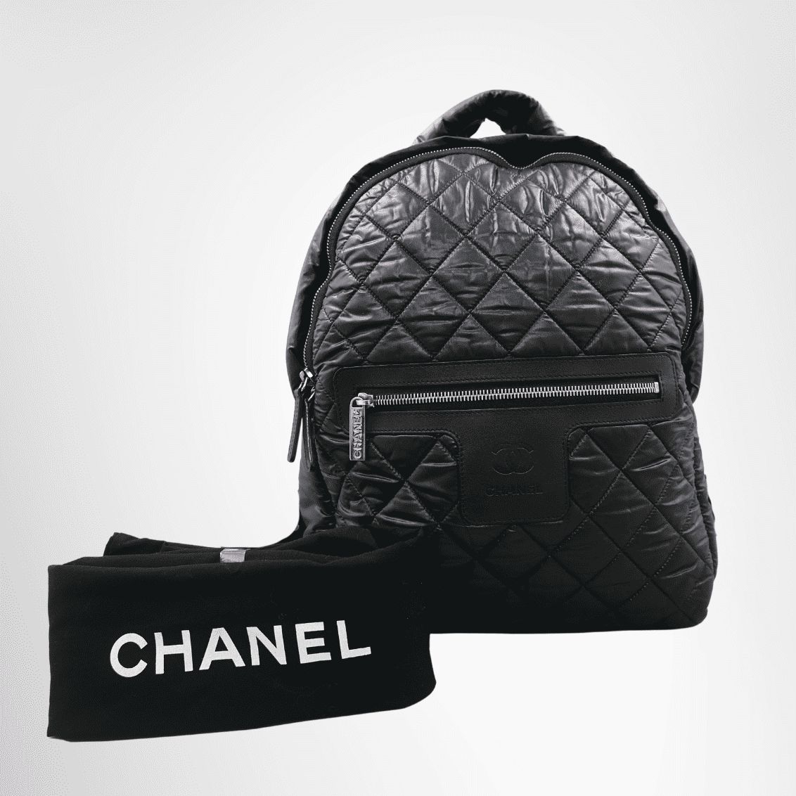 Chanel Coco Quilted Nylon Backpack