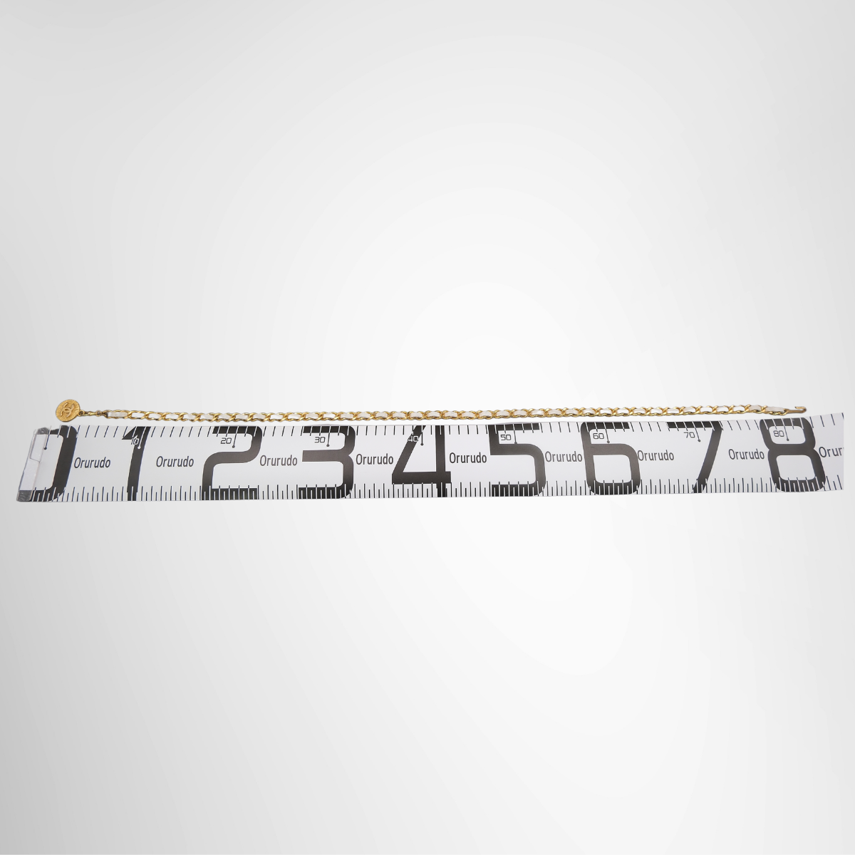 Chanel Vintage Medallion Chain Leather gold-tone