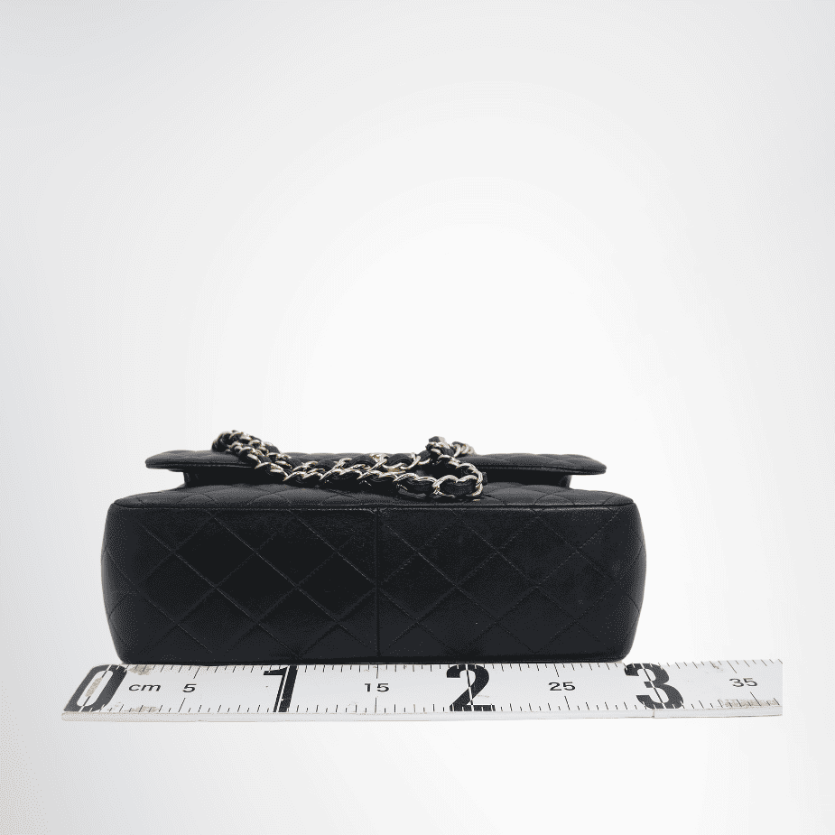 Chanel Jumbo Classic Double Flap Bag in Quilted Lambskin Black