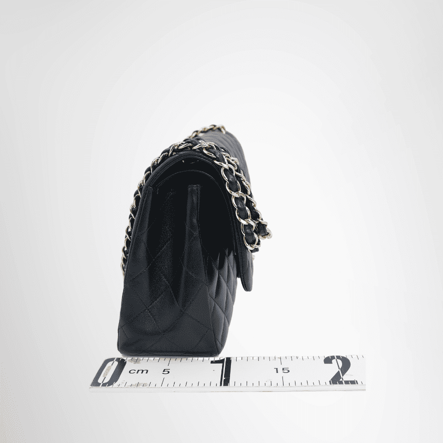 Chanel Jumbo Classic Double Flap Bag in Quilted Lambskin Black