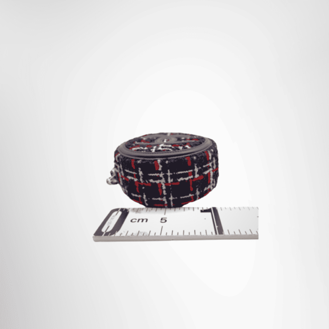 Chanel Preowned Luxury Tweed Round Bag Bottom View