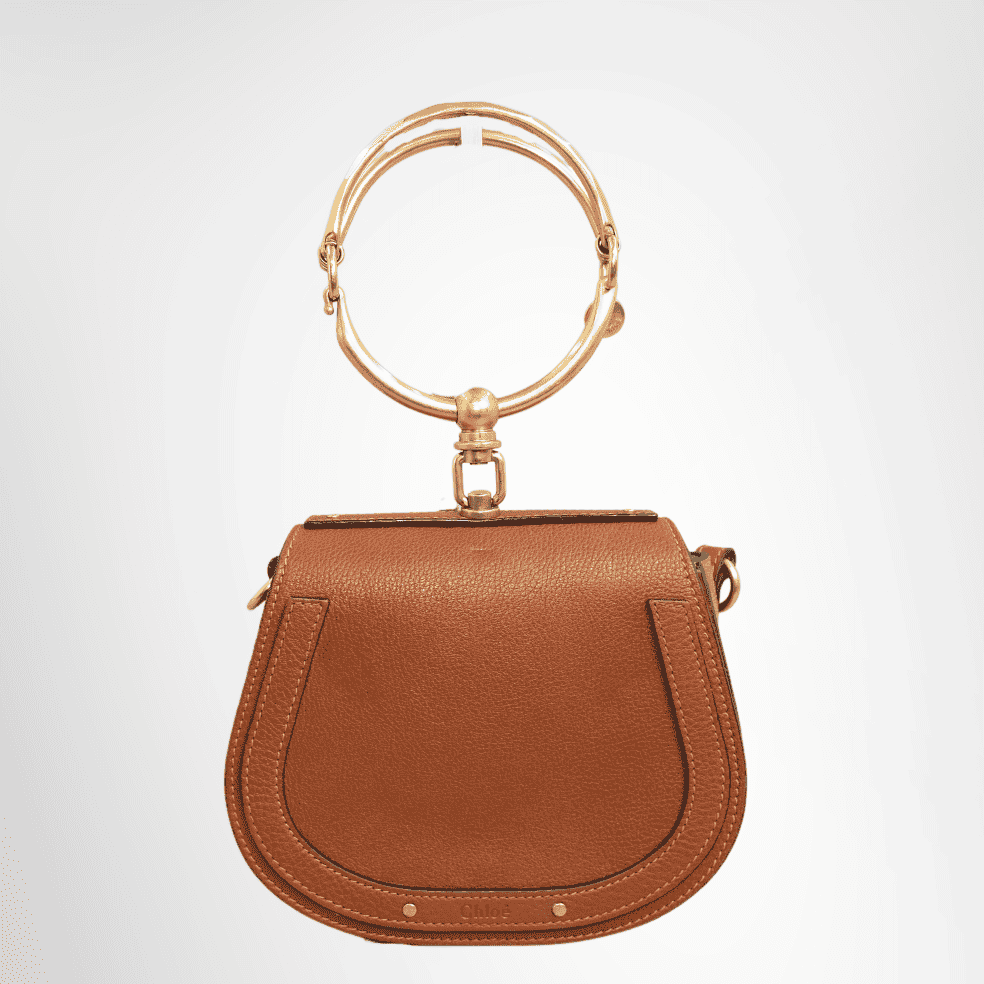 Chloé Nile Minaudière Bracelet Bag – Brown