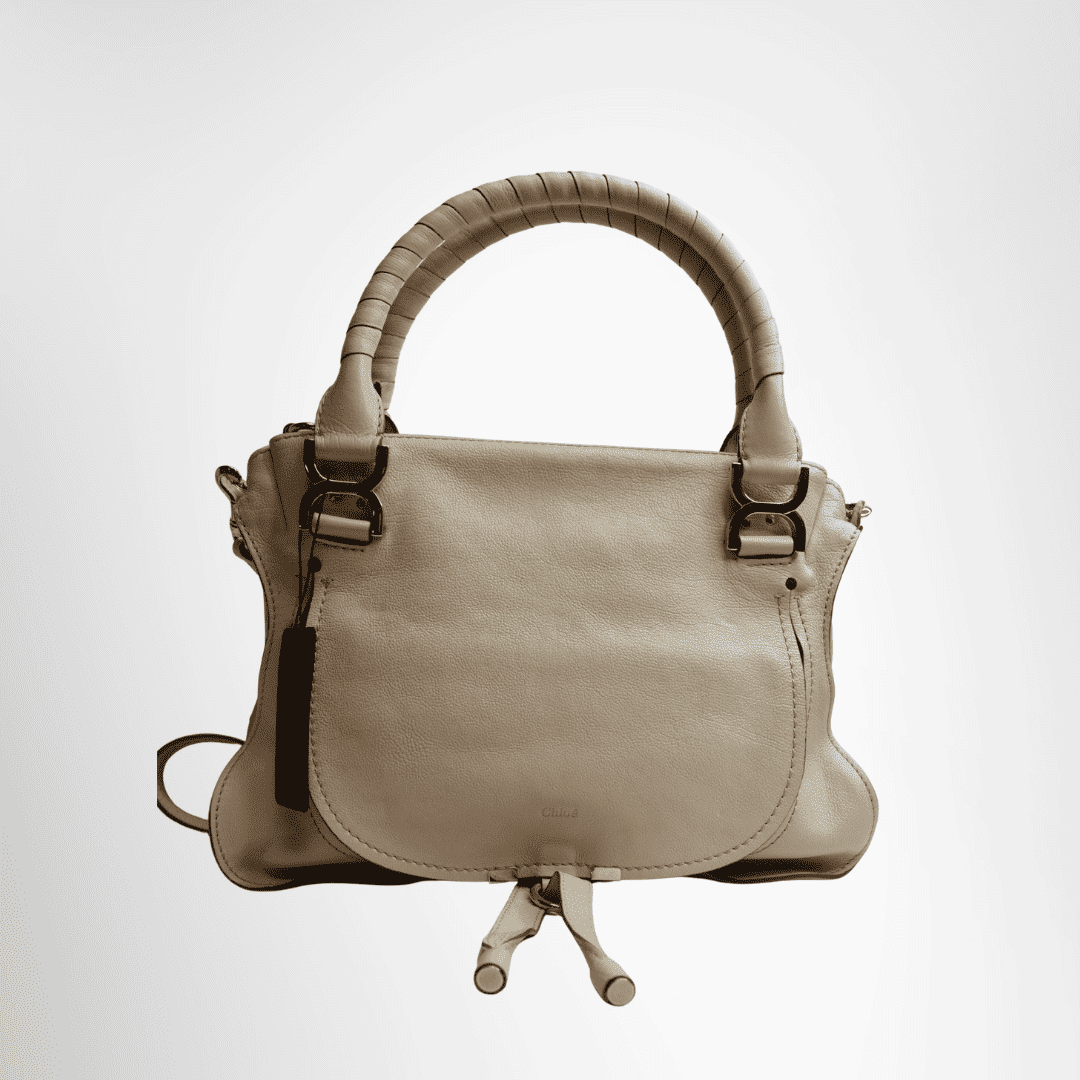 Chloe Preowned Luxury Marcie Double Carry Satchel Front Page