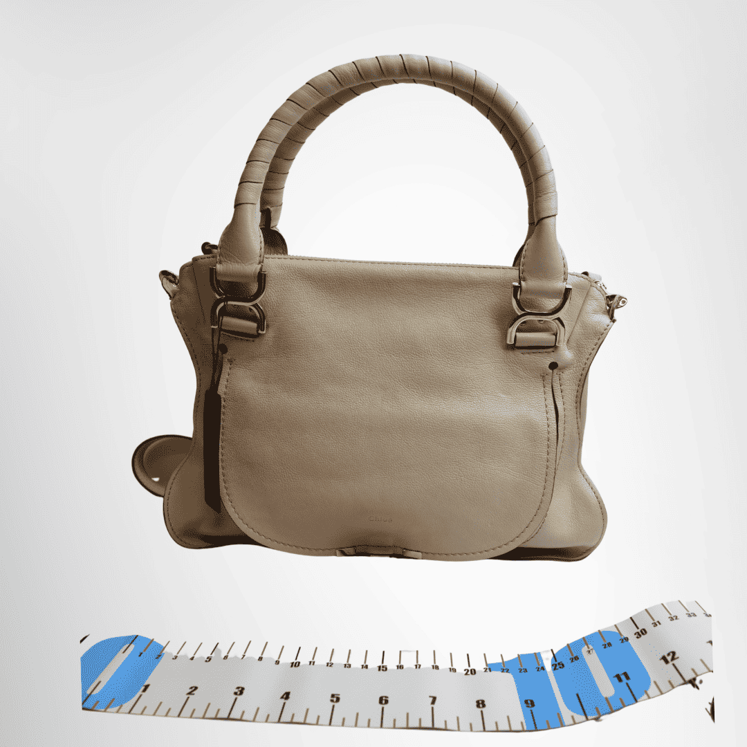 Chloe Preowned Luxury Marcie Double Carry Satchel Front View