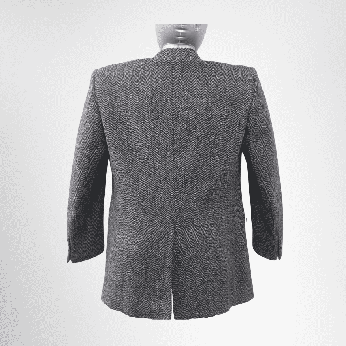 Dior Coat Herringbone Lined CD Print Jacket – Pre-Owned Luxury Apparel – Antonio & Co Back View