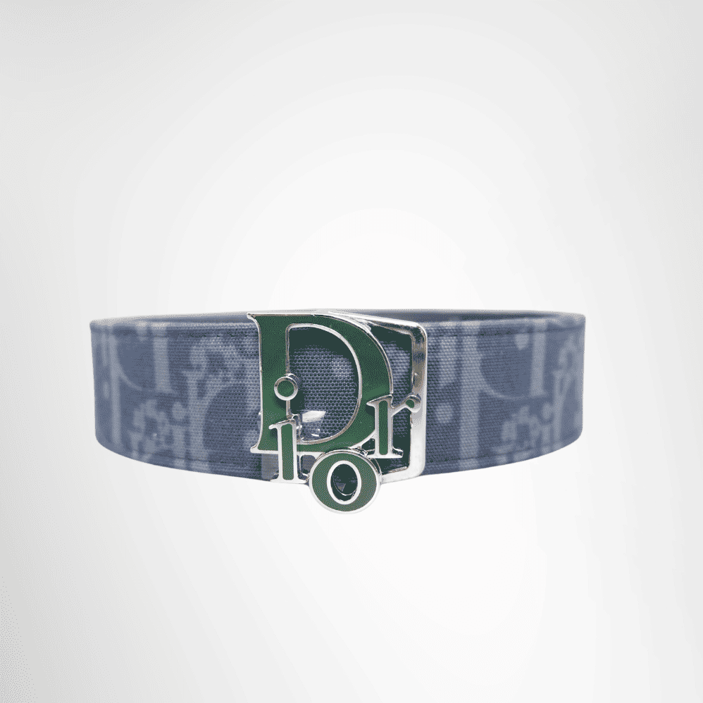 Dior Tears Oblique Belt – Blue, Size 105/42