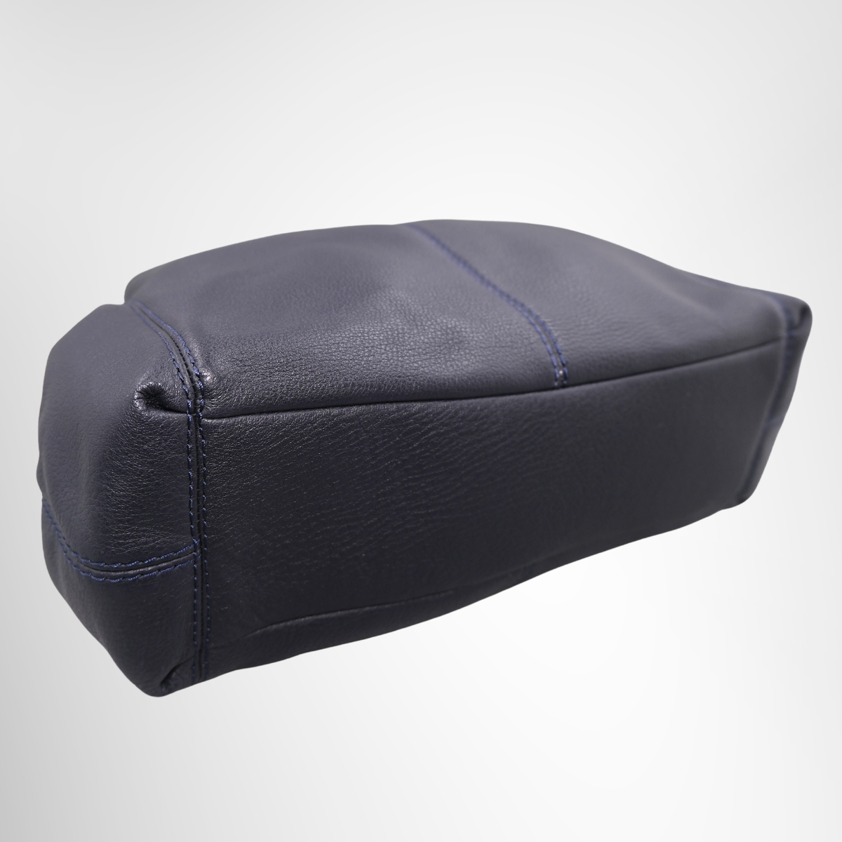 Coach Leather Tote Bag – Navy Blue