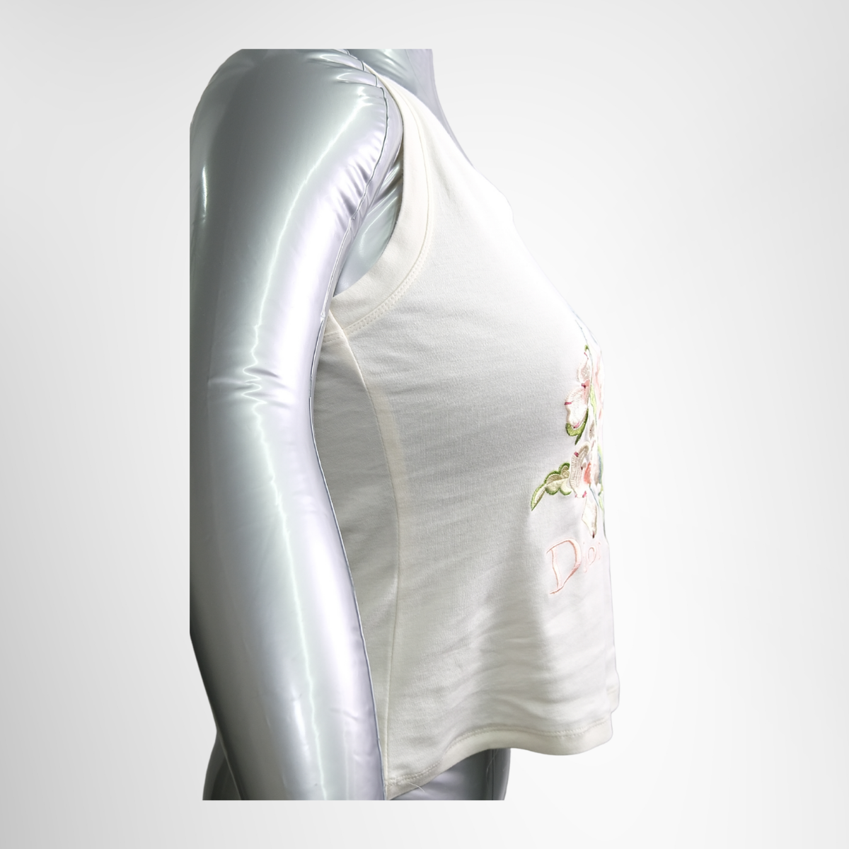 Dior White Tank Top – Pre-Owned Luxury Apparel – Antonio & Co – Right View