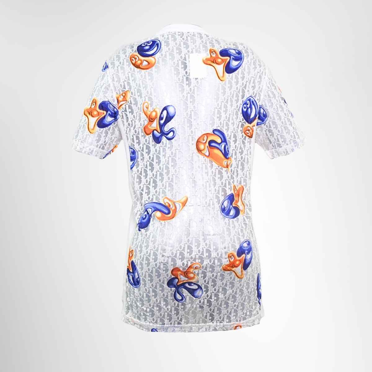 Dior x Kenny Scharf 2021 Oblique Jacquard T-Shirt – White, Size S