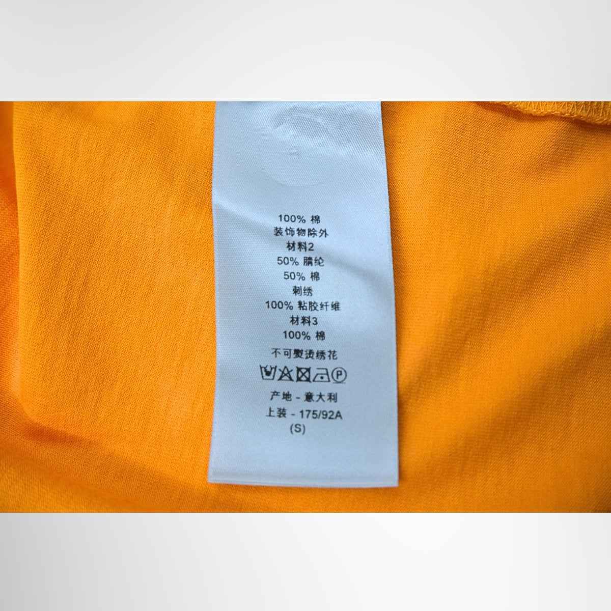 Dior x Peter Doig Lion Embroidery Mock-Neck T-Shirt – Orange, Size S
