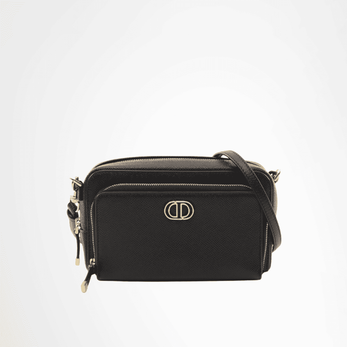 Dior Caro Double Pouch Camera Bag – Black Leather