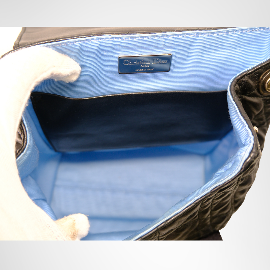 Dior Preowned Luxury Stardust Backpack Bag Inside View - Antonio & Co.