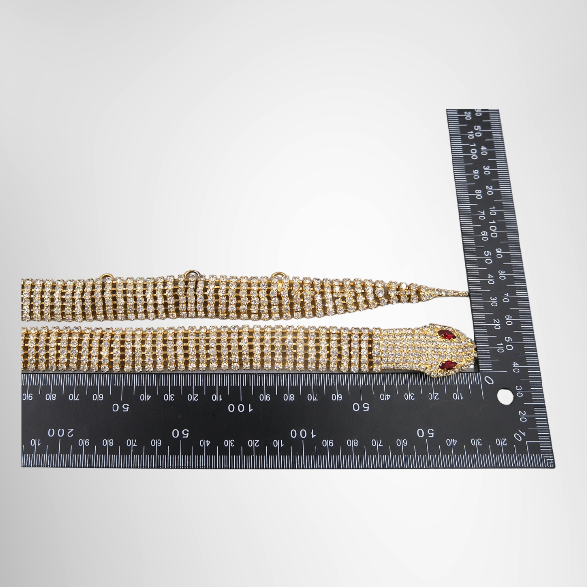 Dolce & Gabbana Couture Exotic Snake Swarovski Crystal Belt Necklace