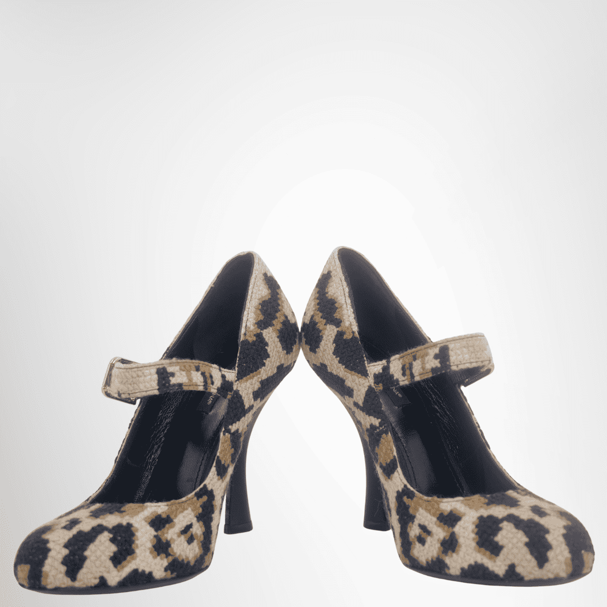 Dolce & Gabbana Preowned Animal Print Heels Shoes Front View - Antonio & Co.