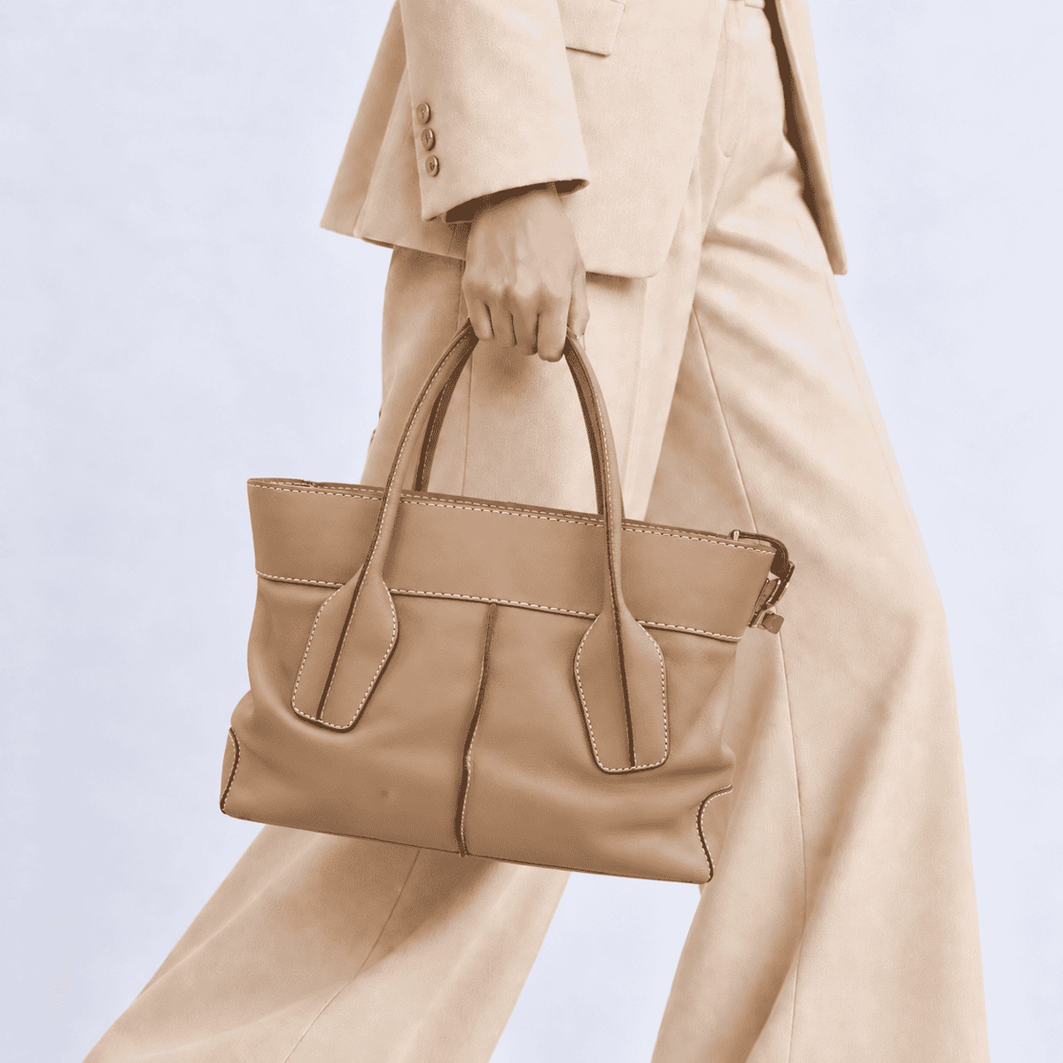 Tod’s D-Styling Leather Tote Bag – Tan