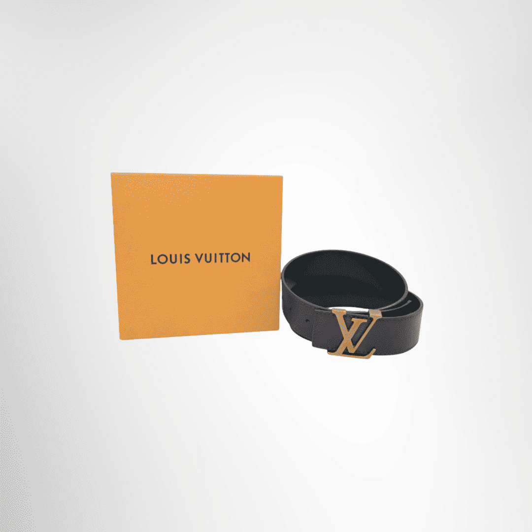 Louis Vuitton LV Initiales Leather Belt – Black, 80 cm
