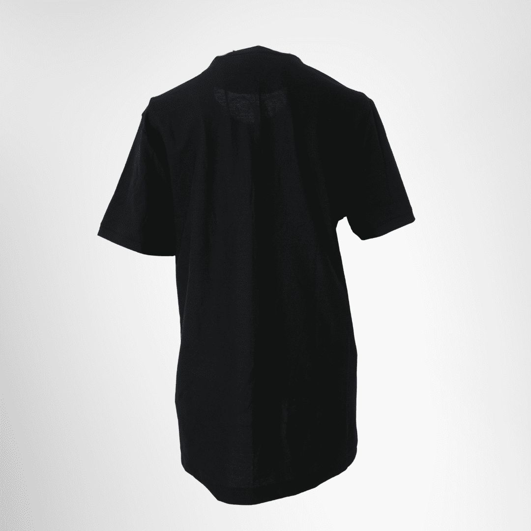 Fendi Cotton T-Shirt with Vertical Logo – Black, Size M