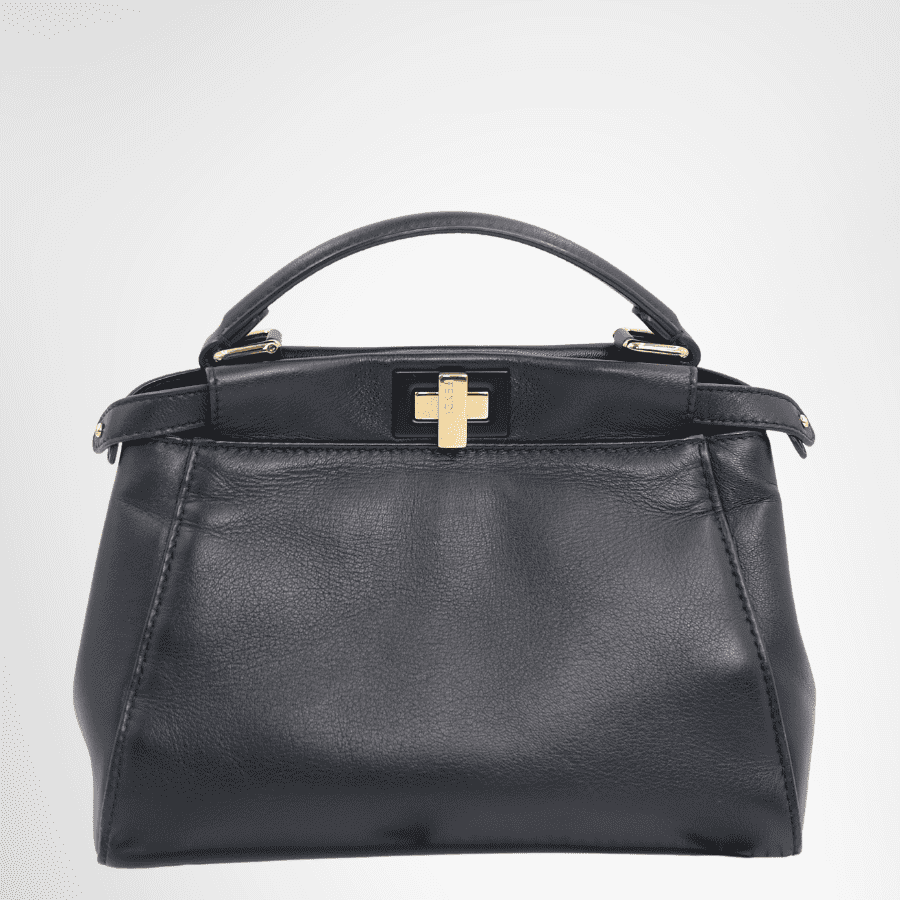 Fendi Preowned Luxury Bag Peekaboo Mini Bag Front View