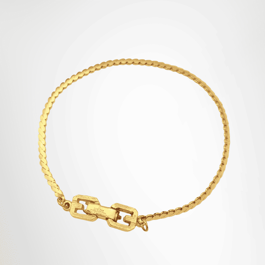 Givenchy Gold Tone Chain Bracelet