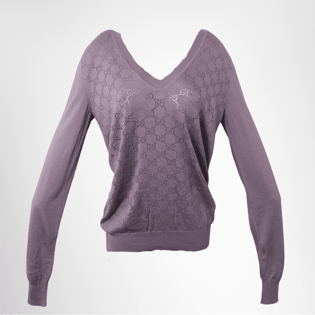 Gucci Fine Silk Sweater in Lilac