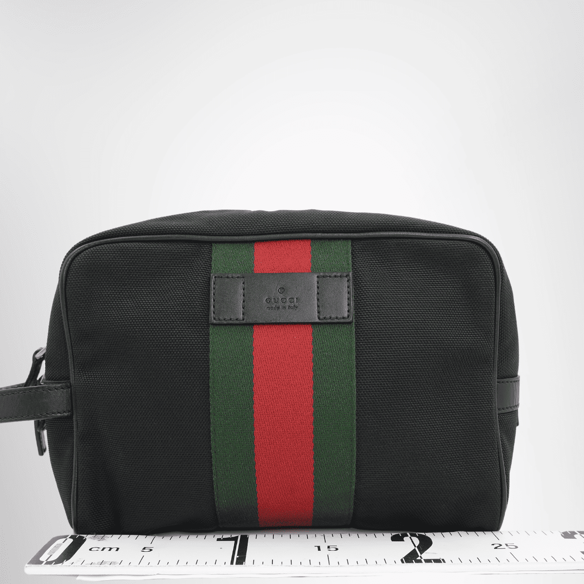 Gucci Techno Canvas Web Toiletry Case – Pre-Owned Luxury – Antonio & Co – front page view