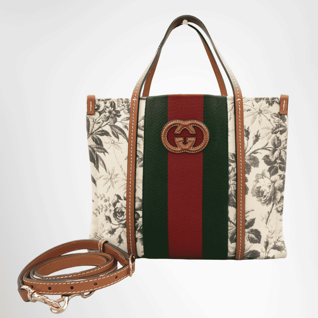 Interlocking GG Small Tote Bag Gucci Interlocking G Small Tote Bag – Floral Print