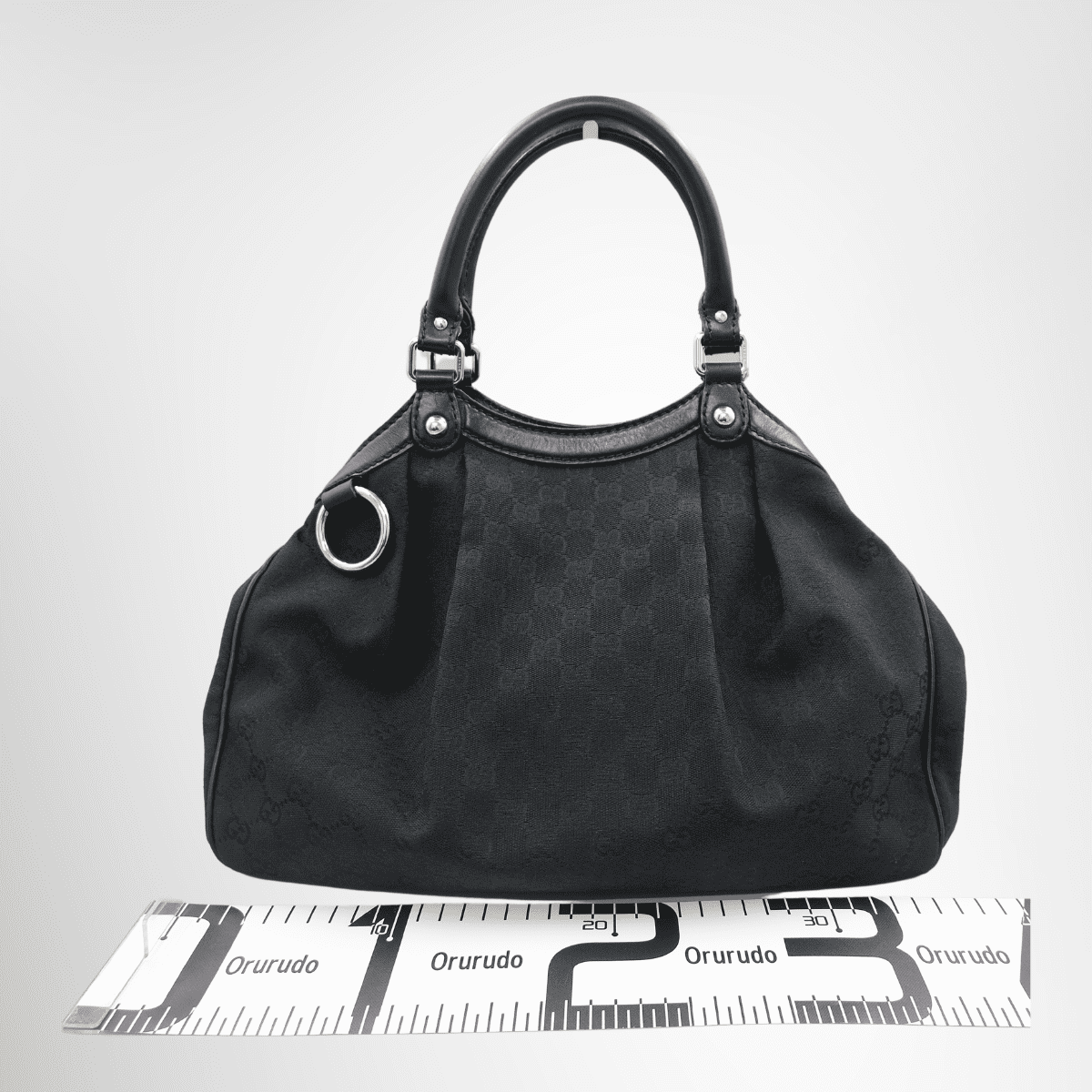 Gucci Sukey GG Canvas Tote Bag - Black