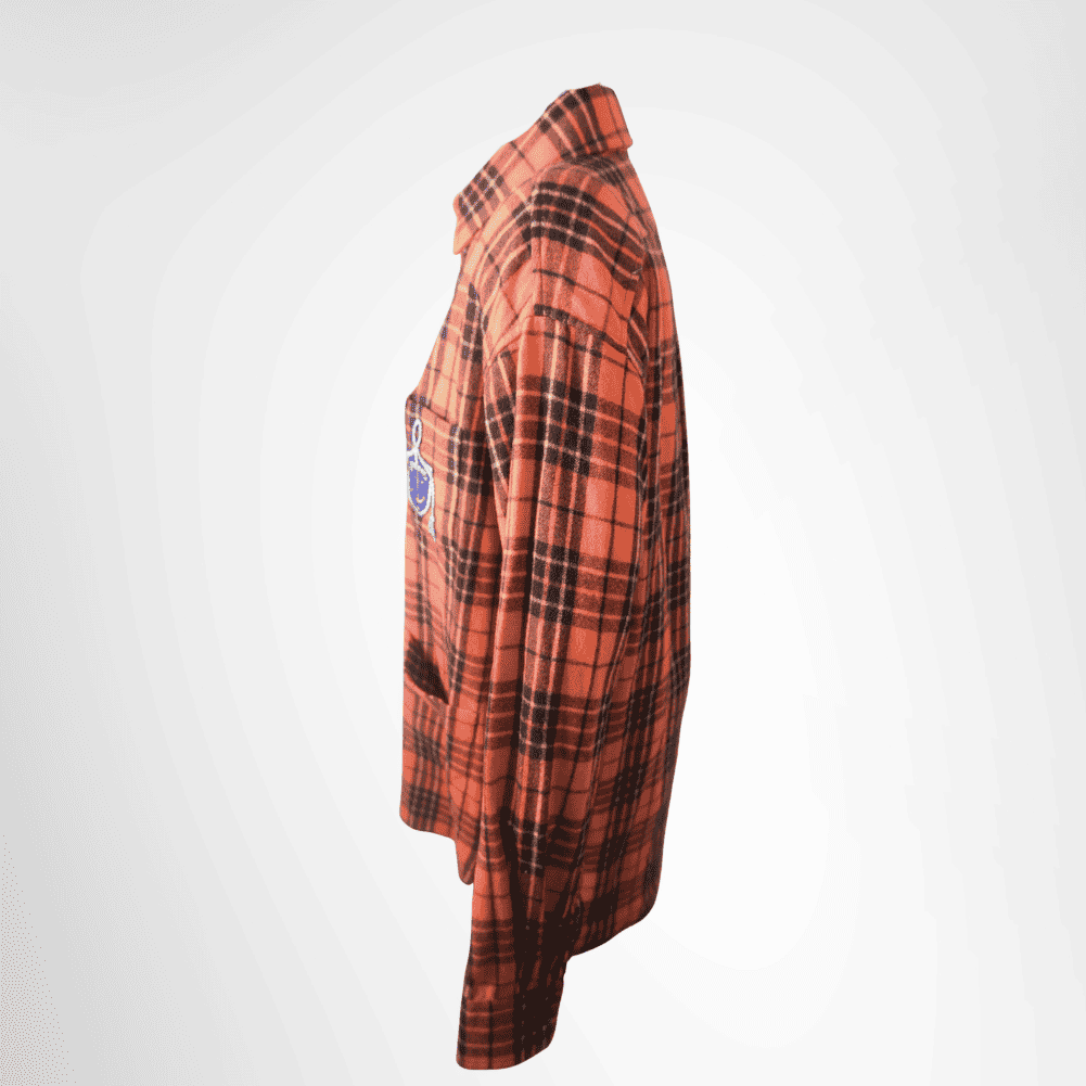 Gucci Logo Wappen Plaid Long Shirt – Size 46