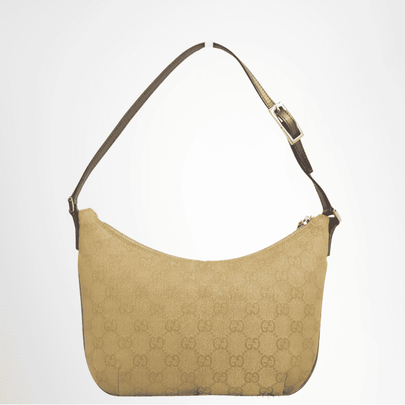 Gucci GG Gold Canvas Shoulder Bag – Gold