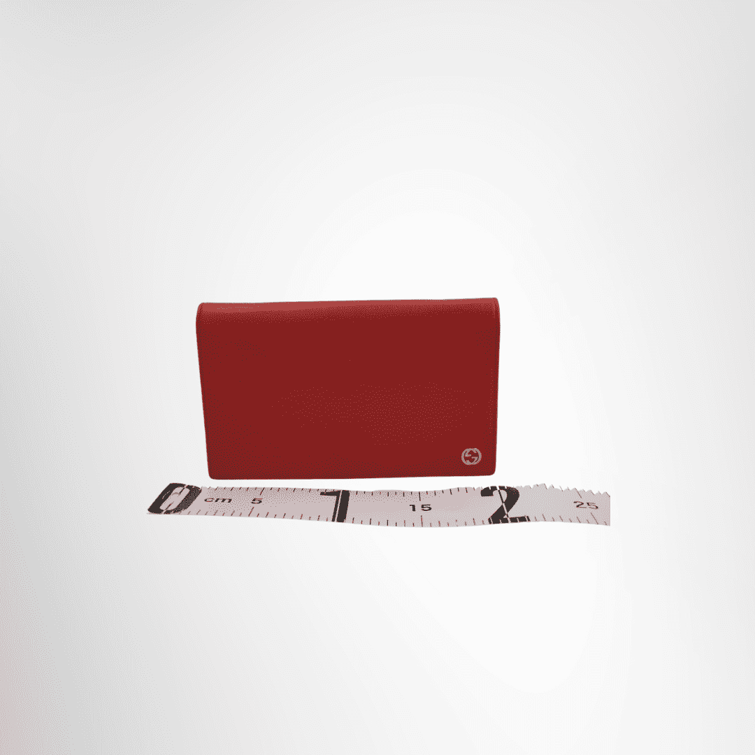 Gucci Preowned Luxury Betty Leather Wallet on a Chain Front View