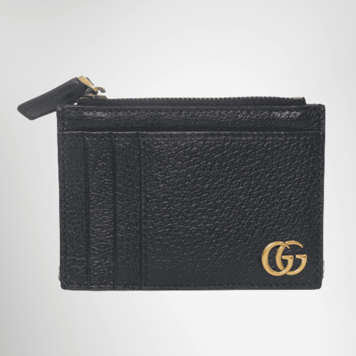 Gucci Double G Leather Fragment Case – Black