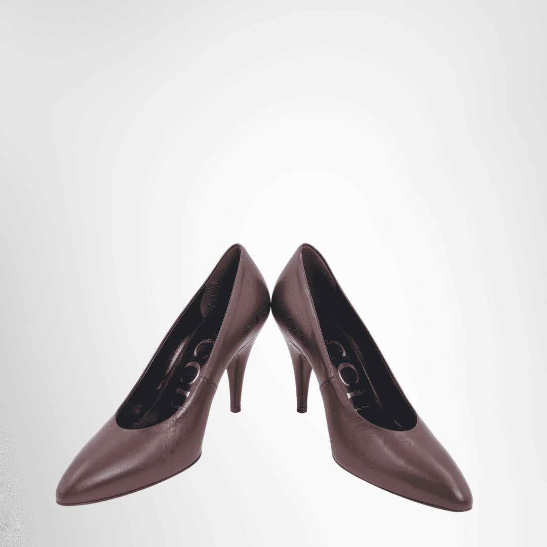 Gucci Preowned Luxury Pumps Bordeaux Pumps Front View 2