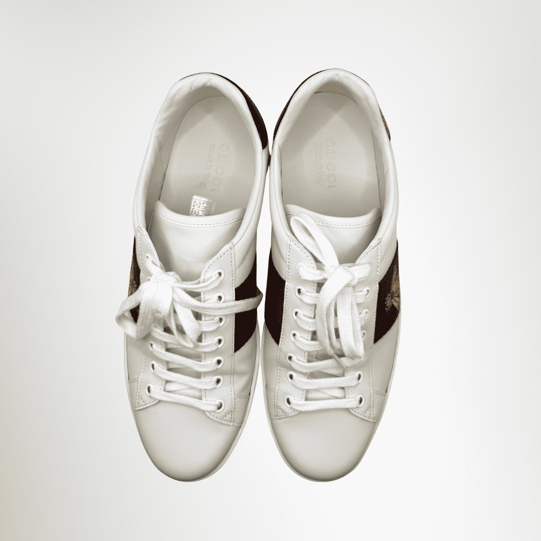 Gucci Preowned Luxury Shoes Ace Embroidered Sneaker Top View