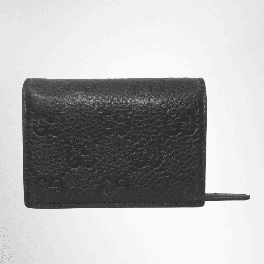 Gucci Guccissima Leather Small Wallet – Black