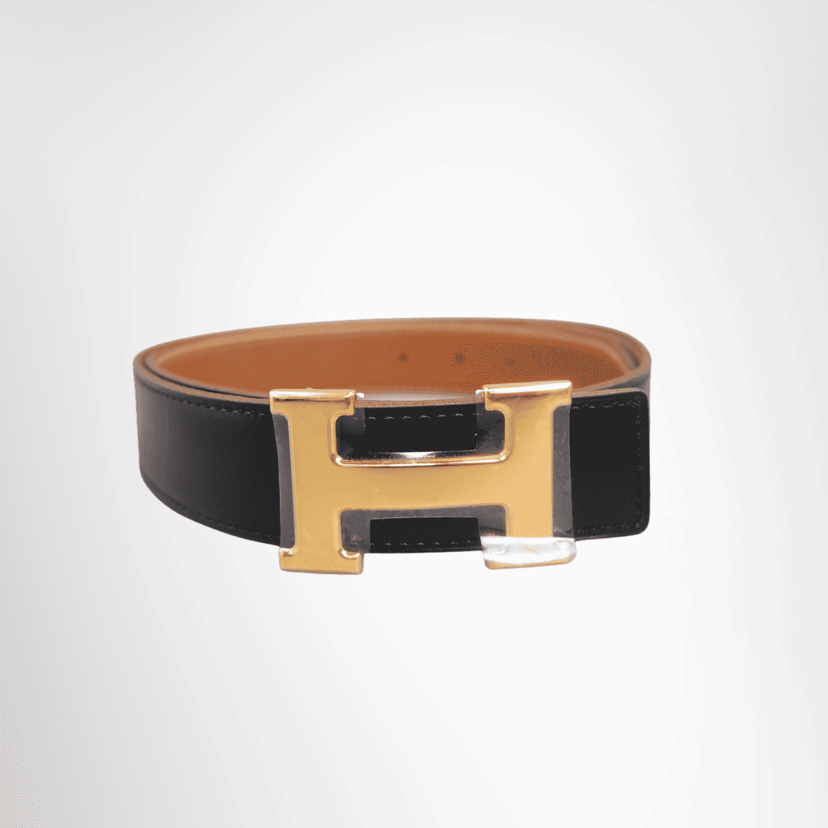 Hermès Constance H Reversible Belt – Black / Brown, Size 80