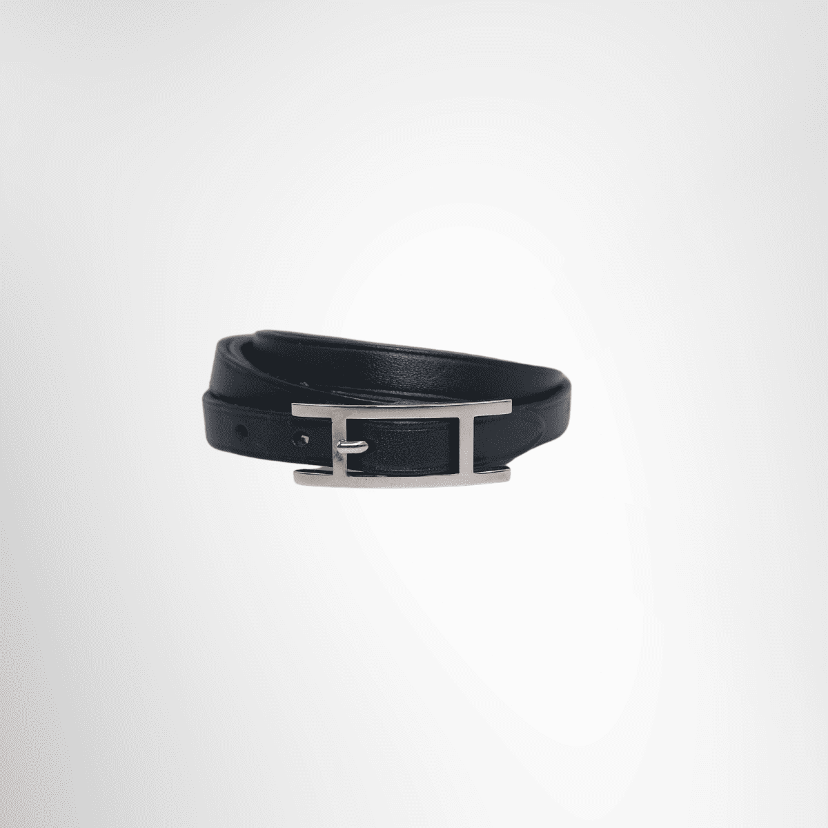 Hermes Preowned Luxury Bracelet Behapi Double Tour bracelet Front View - Antonio & Co.